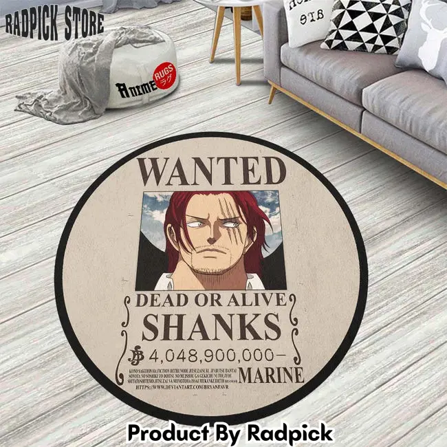 Shanks round rug custom one piece anime circle carpet  rp0000316
